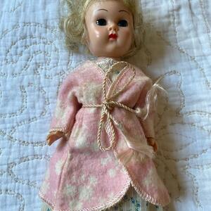Vintage Doll in Pink Dress