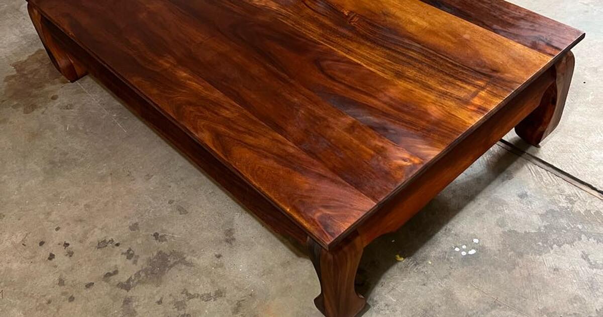 Vintage rare Hawaiian Koa Coffee table for 1960 in Portland, OR