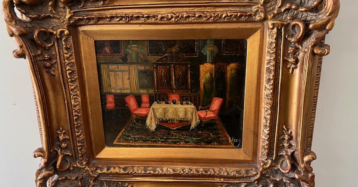 Original oil painting in ornate frame for $49 in Frisco, TX | For Sale ...