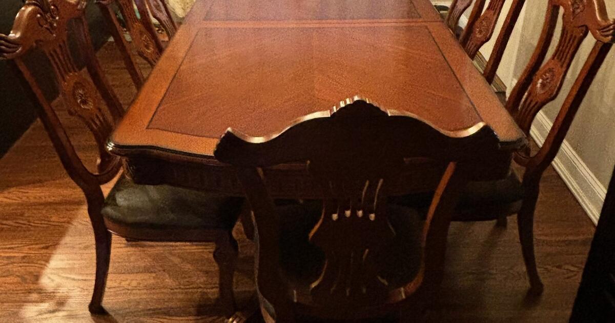 Indonesian Teak Dining Table w/10 Chairs for 1500 in Springfield, VA