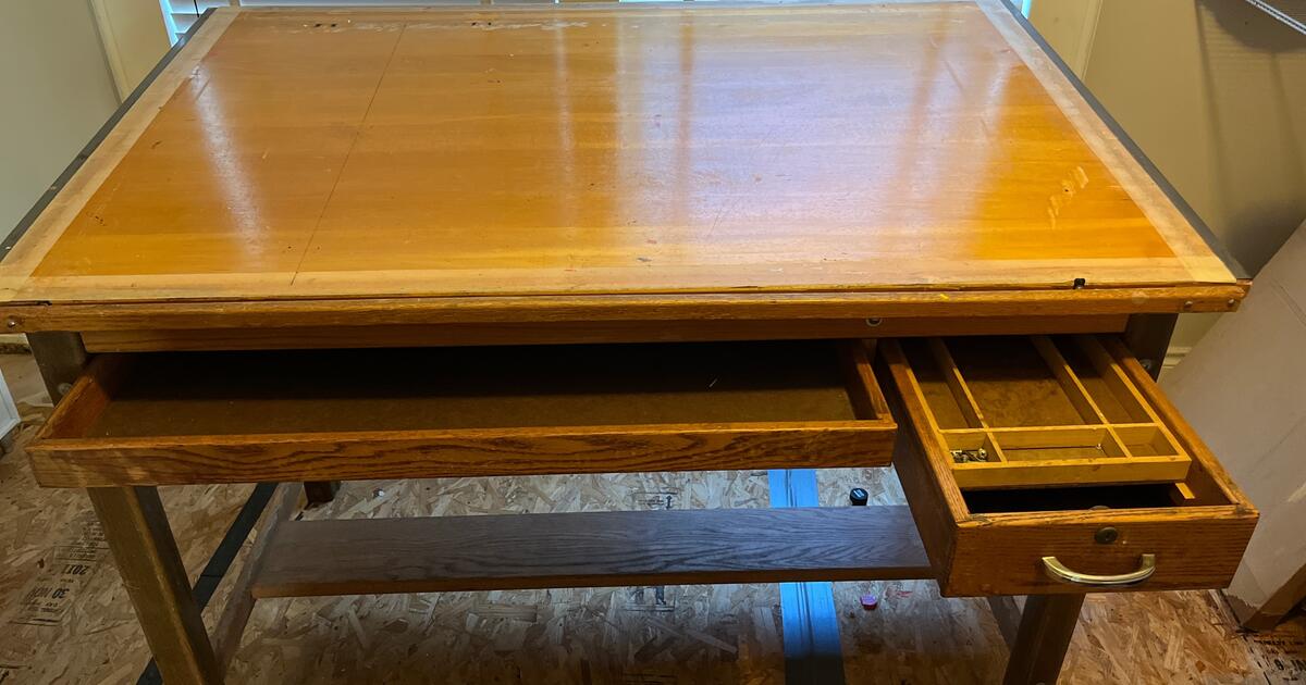 Vintage Drafting Table Needs New Home for Free in Houston, TX Finds