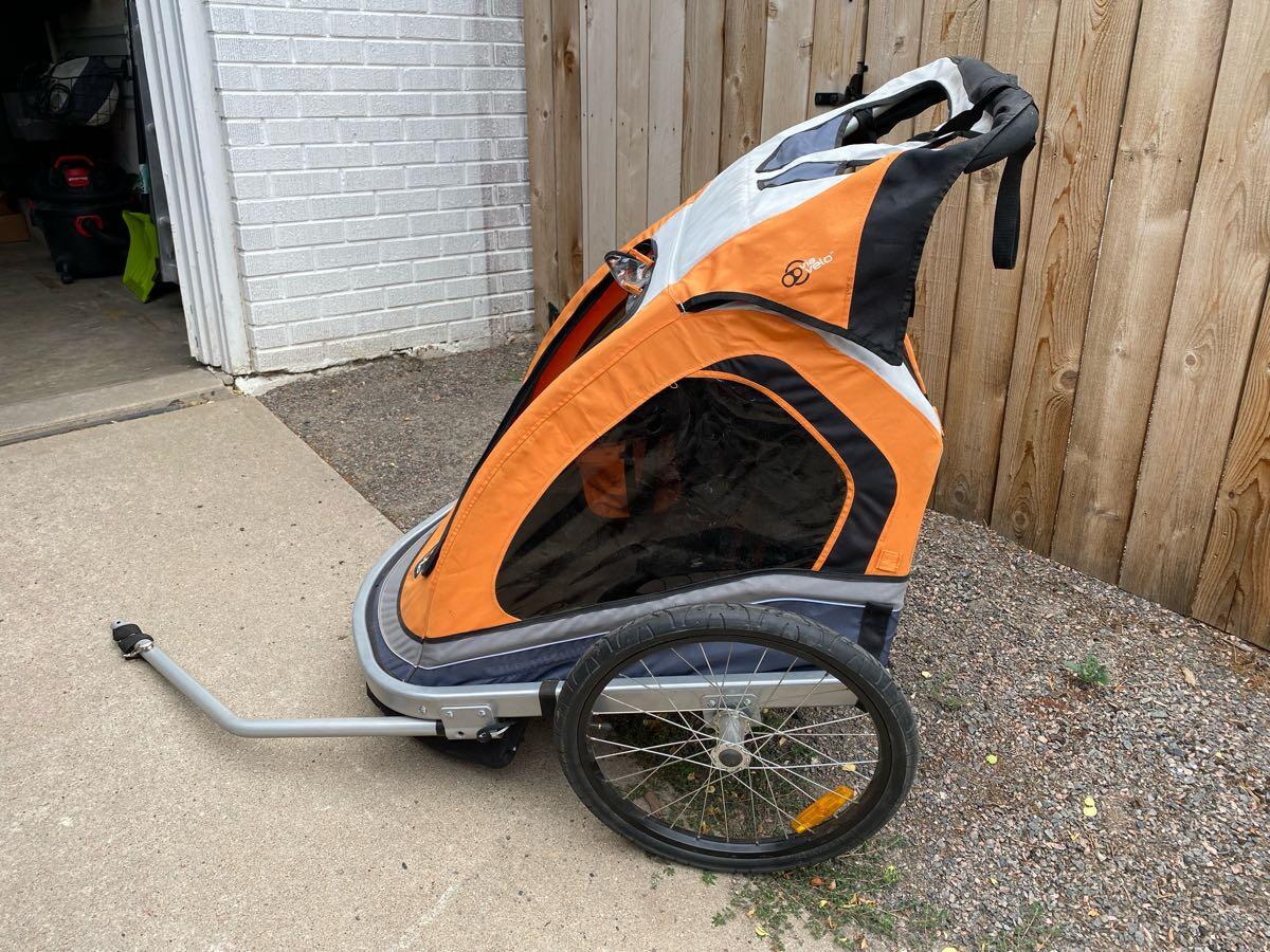 via velo bike trailer and jogger