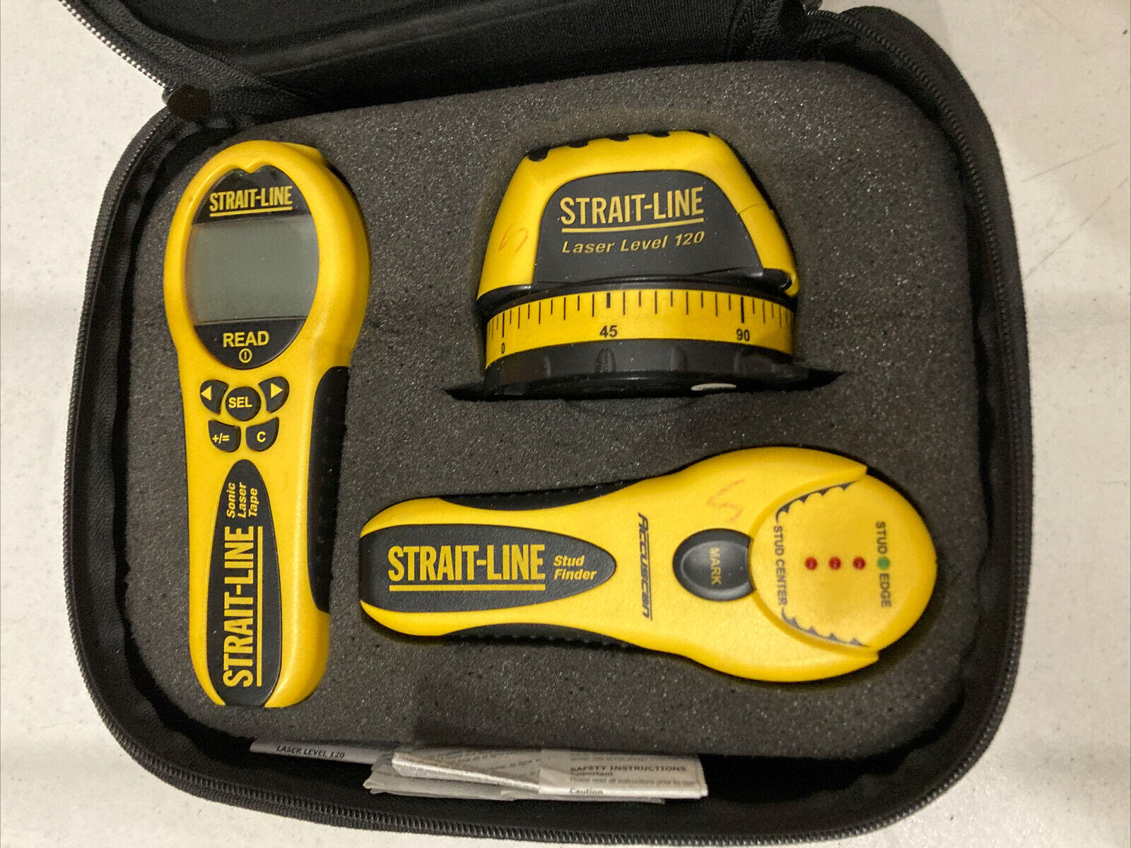 Strait line shop laser level