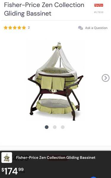 Zen collection gliding bassinet sales