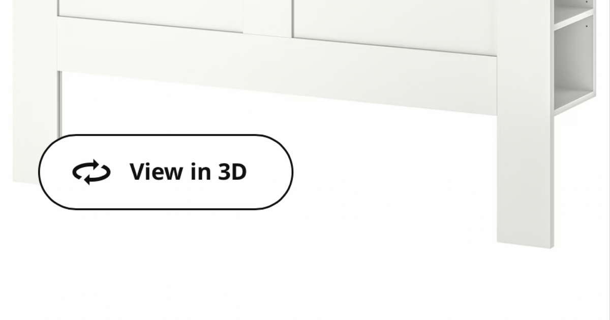 Queen Headboard with Shelves White for 100 in Essex, MD For Sale