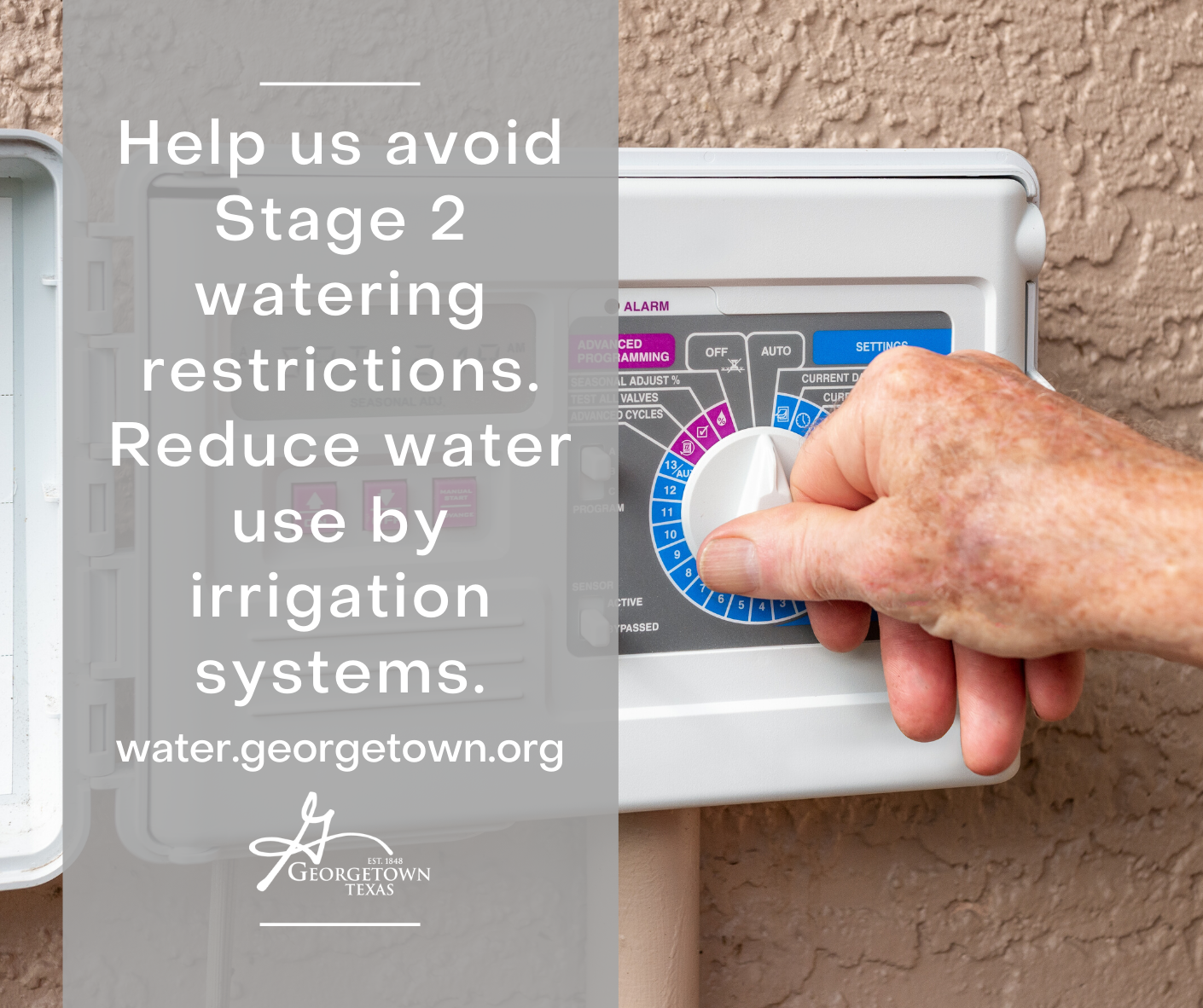 Help avoid Stage 2 watering restrictions, reduce water use by