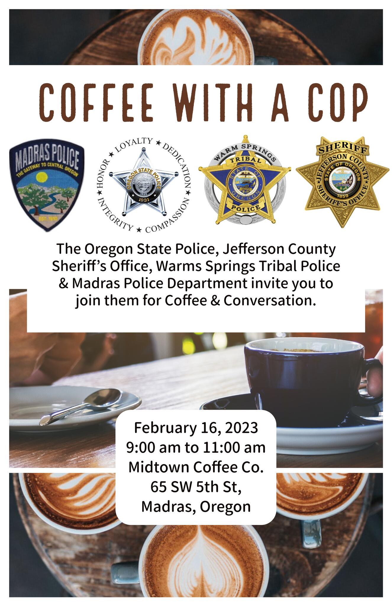 Your Oregon State Police, along with our partners from the Jefferson