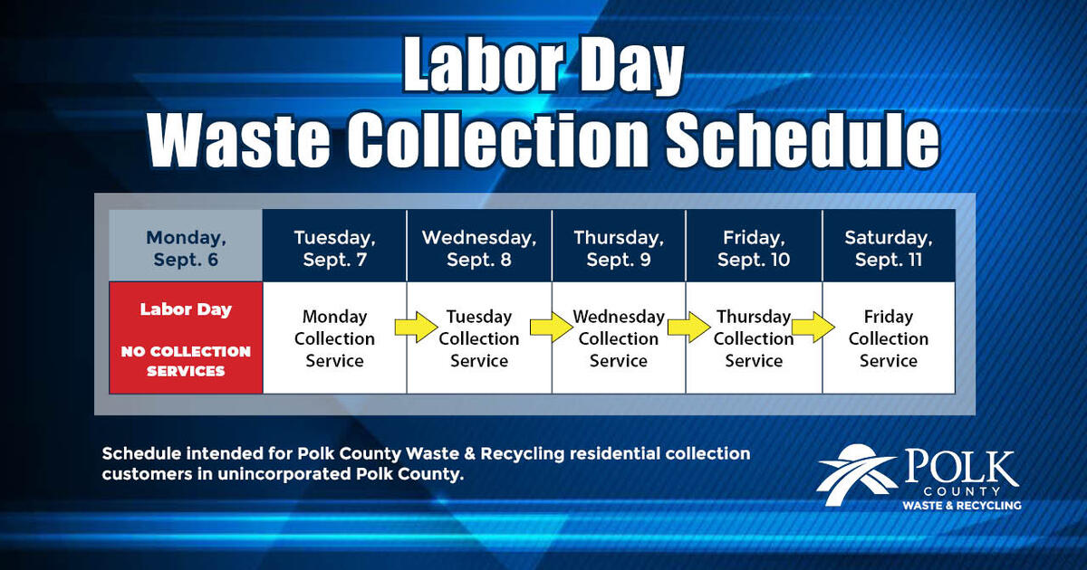 Landfill and Curbside Collection Labor Day Schedule — Nextdoor