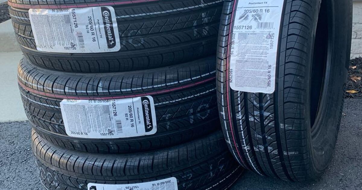 BRAND NEW TIRES 205/60/16 Continental ProContact TX for 380 in