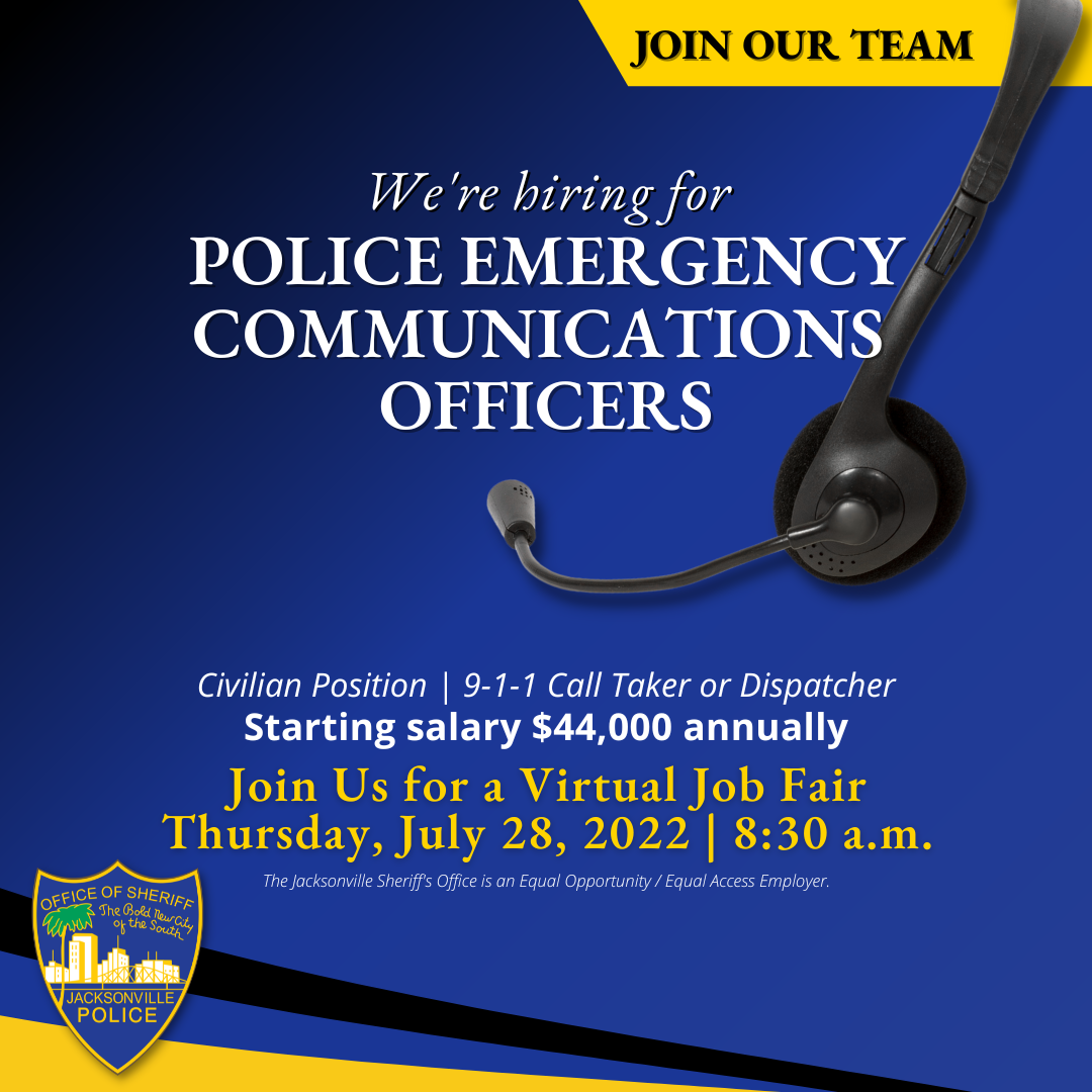 Virtual Job Fair (Jacksonville Sheriff's Office) — Nextdoor — Nextdoor