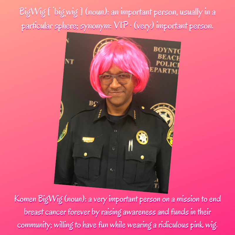 Chief Gregory on a mission to end breast cancer Boynton Beach