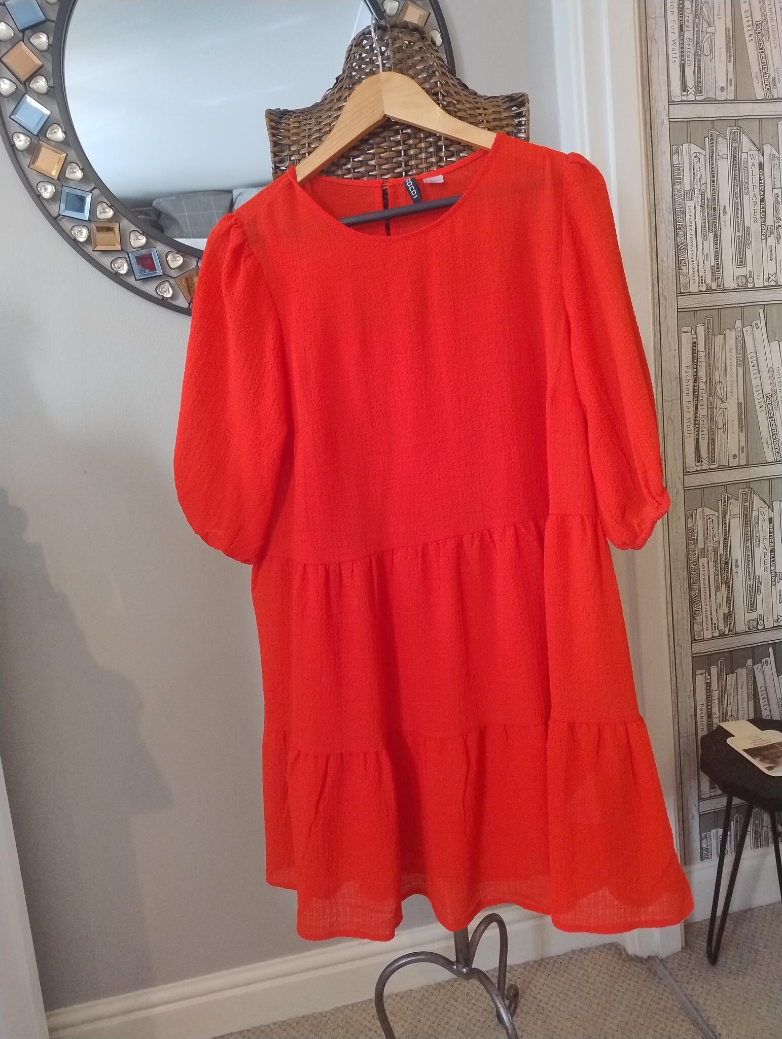 open lace back dress Lafayette 148 New York Finesse Crepe Twist Dress in Coral main image 1