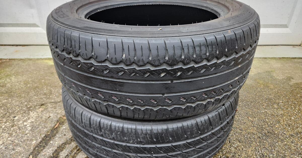 Two Used Tires in Good Shape 225/55 R17 for 40 in Woodstock, GA