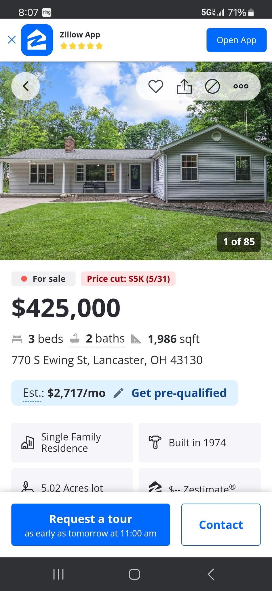 House For Sale! Berne Union Schools for 430000 in Lancaster, OH For