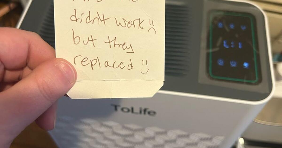 Tolife air purifier not working for free in clawson mi for sale