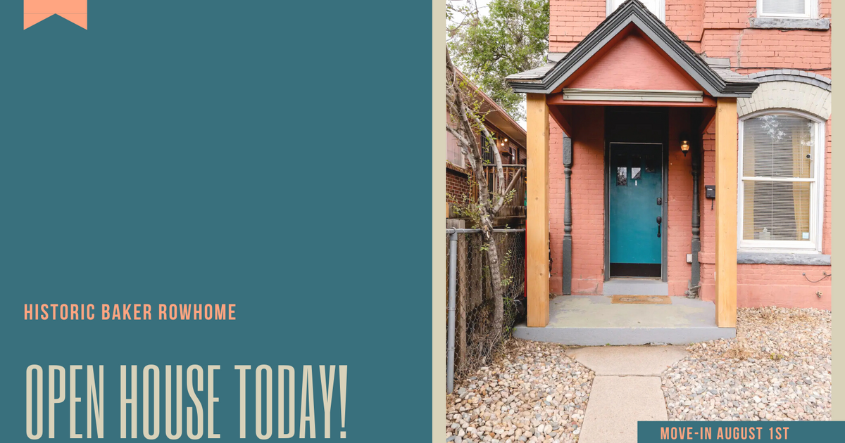 Historic Baker Rowhome Open House Today For Rent August 1st for 3000