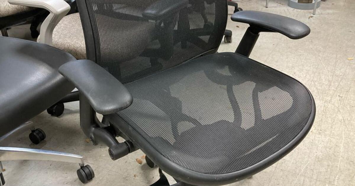 Knoll Chadwick All Black Mesh Ergonomic Task Chairs for $175 in ...