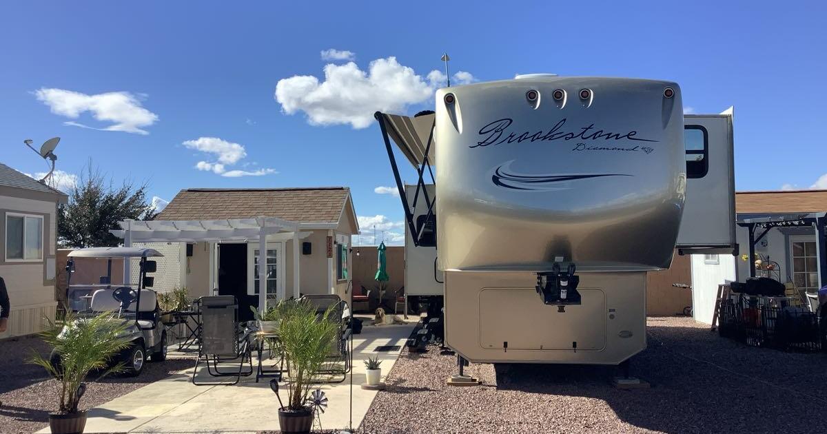 Brookstone Diamond Rv Brookstone Diamond Fifth Wheel 366RE For Sale With Matching Golf Cart ...