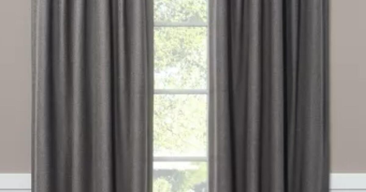 Long grey curtains 4 panels for 20 in Jersey City, NJ For Sale