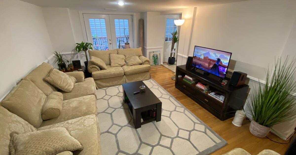 Super Comfy Sofa Couch (with cover) for 30 in Arlington, VA For Sale