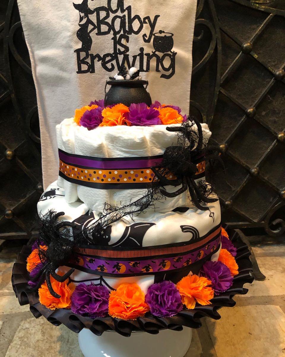 Halloween store diaper cake