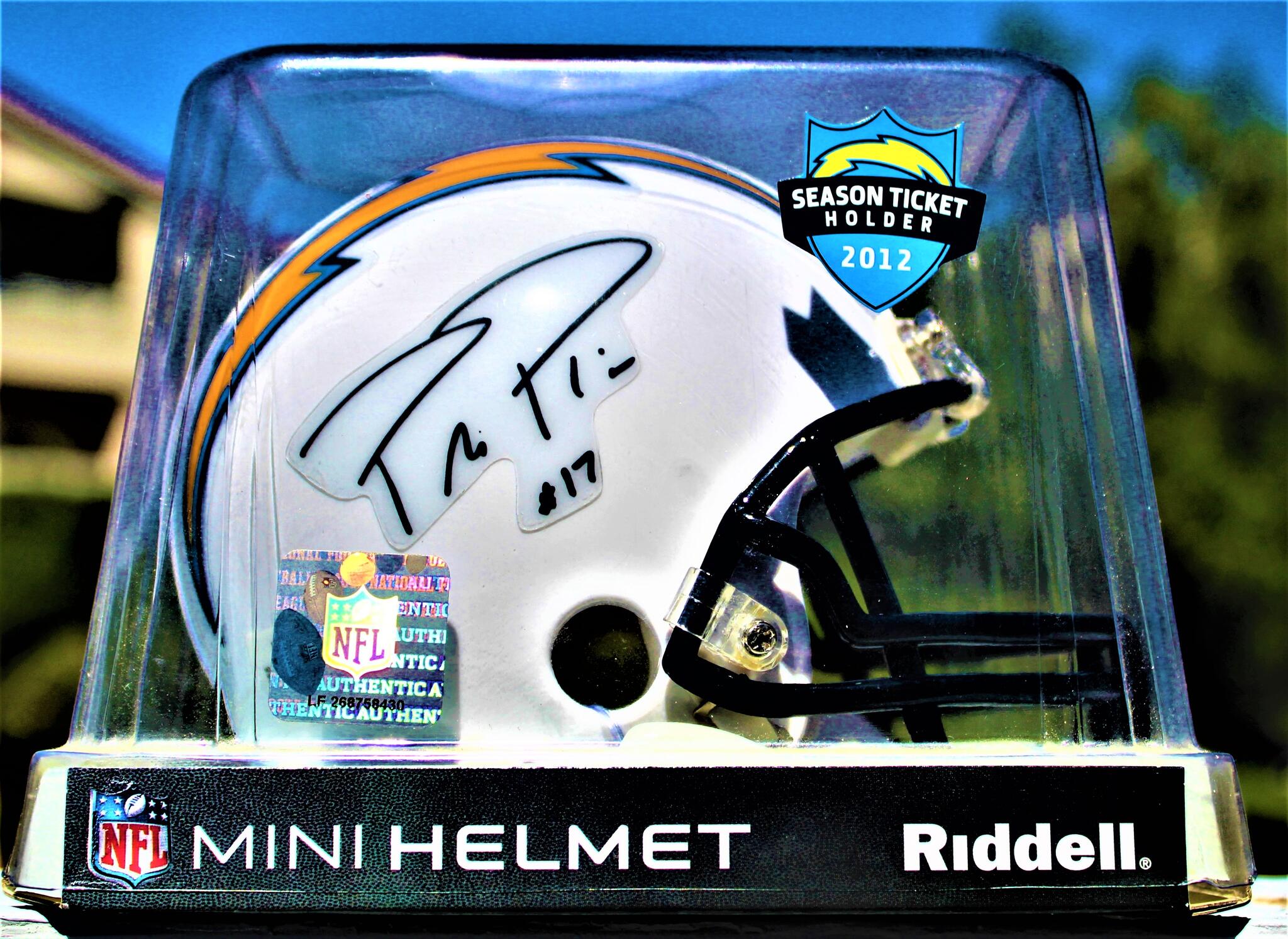 NFL Football San Diego Chargers Riddell Mini Helmet #17