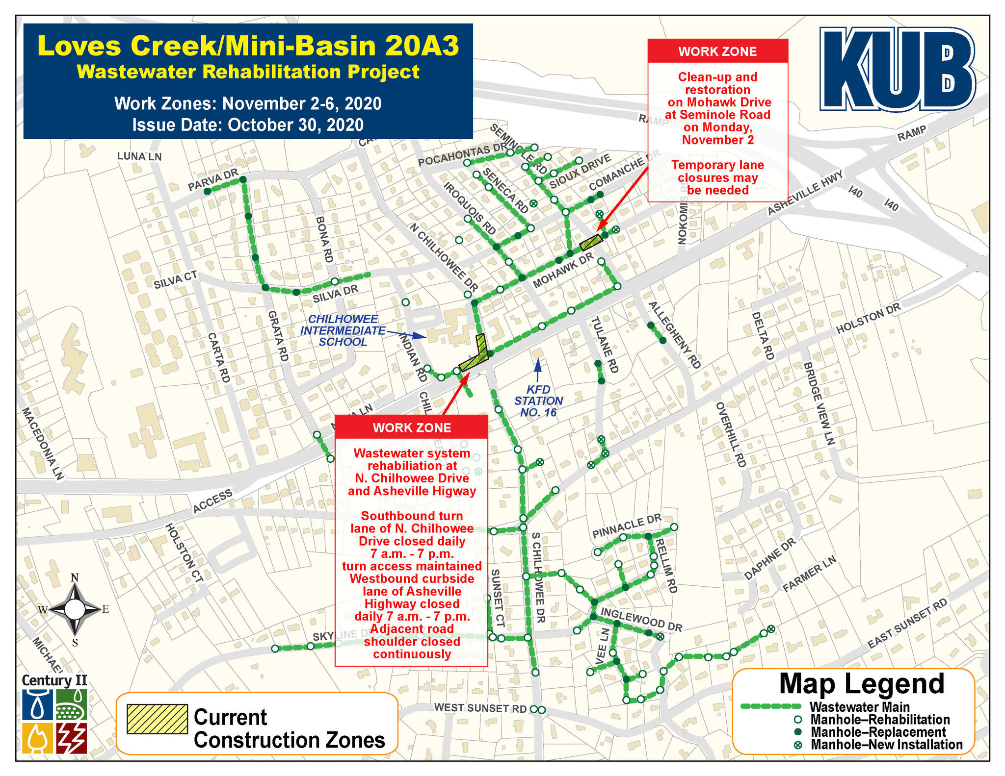HolstonChilhowee Area Wastewater Rehabilitation Project Update