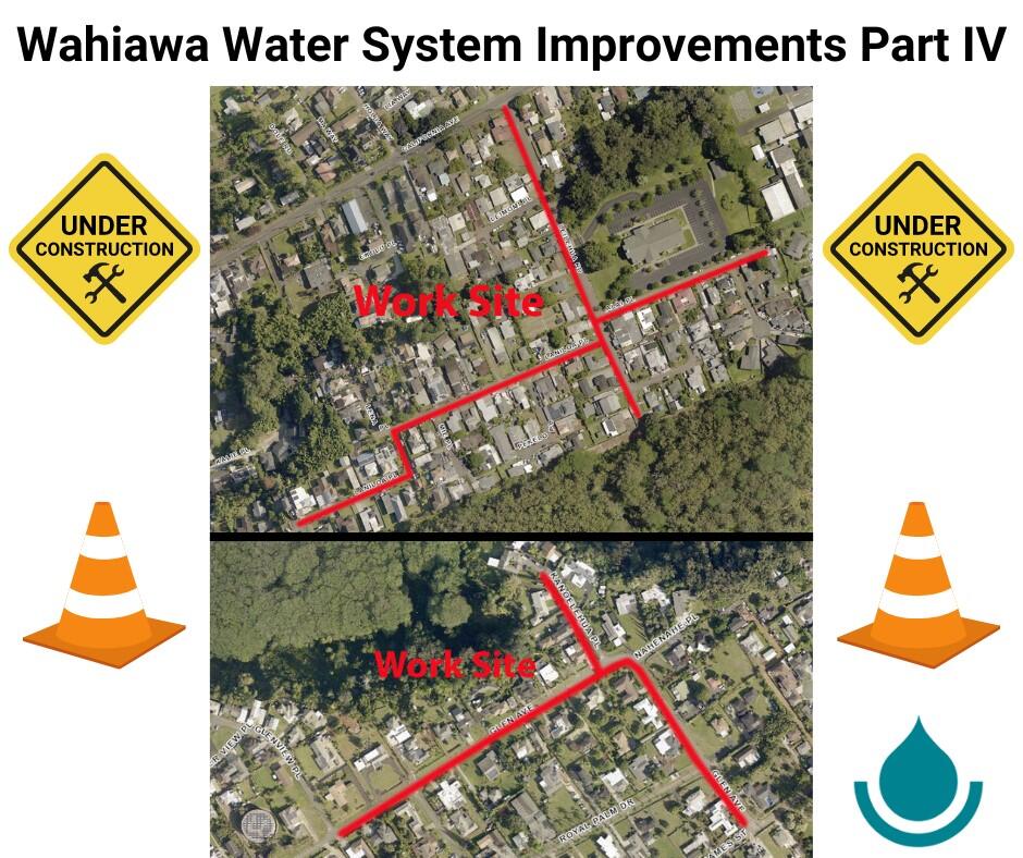 A Board of Water Supply contractor is improving the water system in the