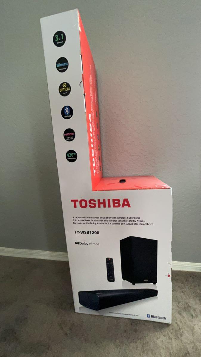 Toshiba TY-WSB1200D 3.1 Channel Dolby Atmos Soundbar with Wireless subwoofer