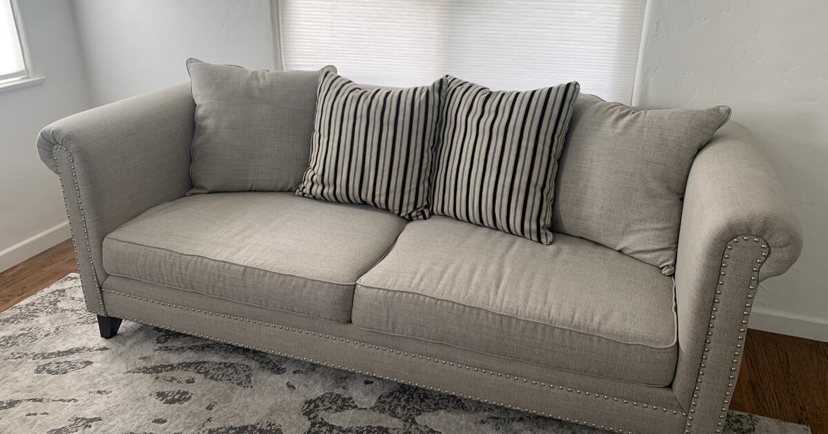 Grey Couch oversized love seat for Free in Burbank, CA For Sale