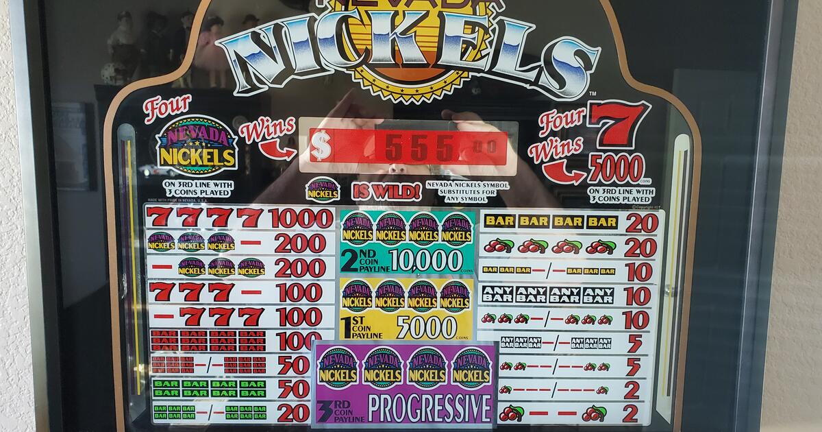 VERY RARE And Unique Nevada Nickles Custom Slot Lighted Glass For 280 In Henderson NV For