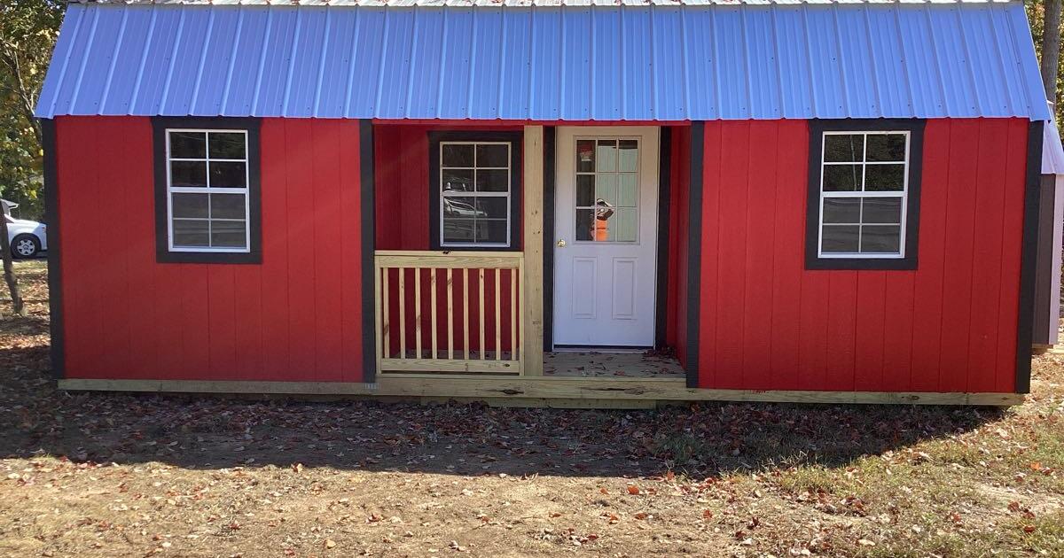 12x24 Lofted Barn Center Cabin20 off through October! for 250 in