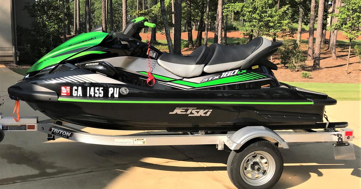 2021 Kawasaki STX160LX Jet Ski with Triton Trailor for 13000 in