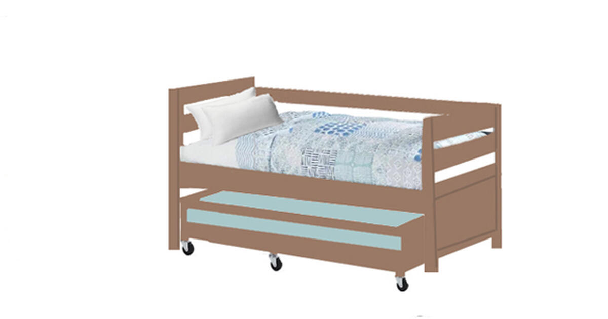 Trundel beds twin size converts easily to two twin beds. for Free