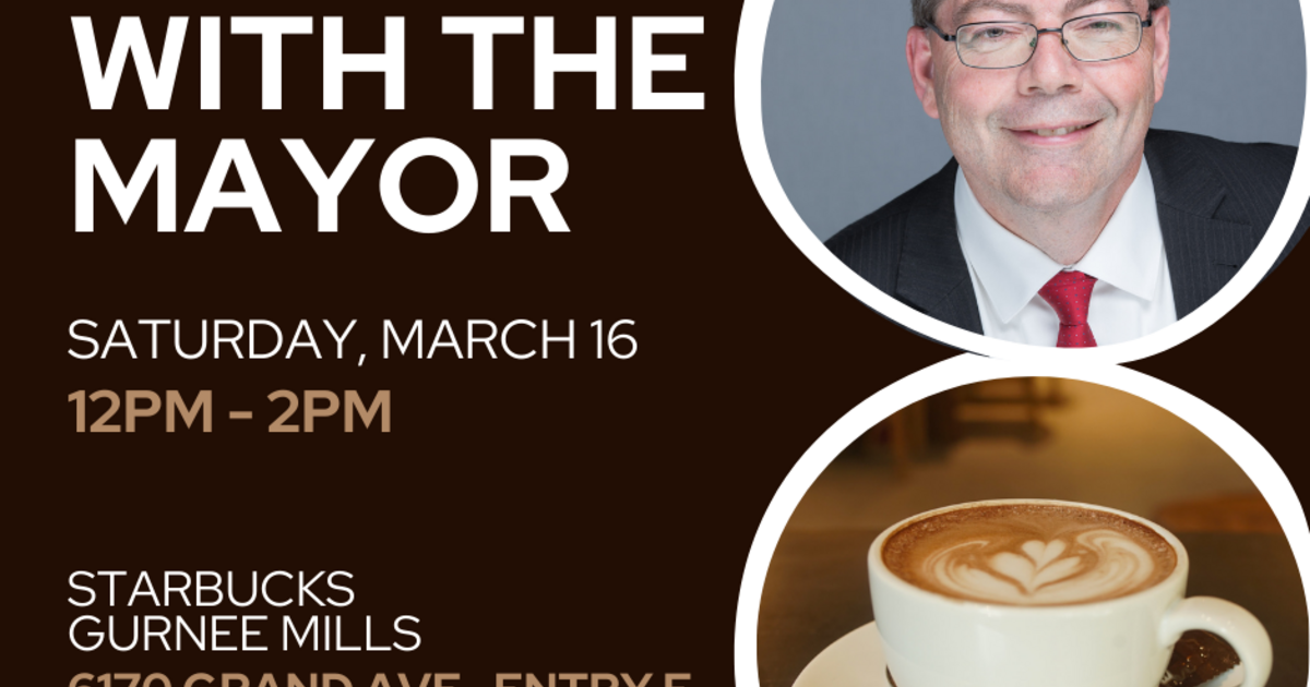 Coffee with the Mayor is taking place on Saturday, March 16th at the ...