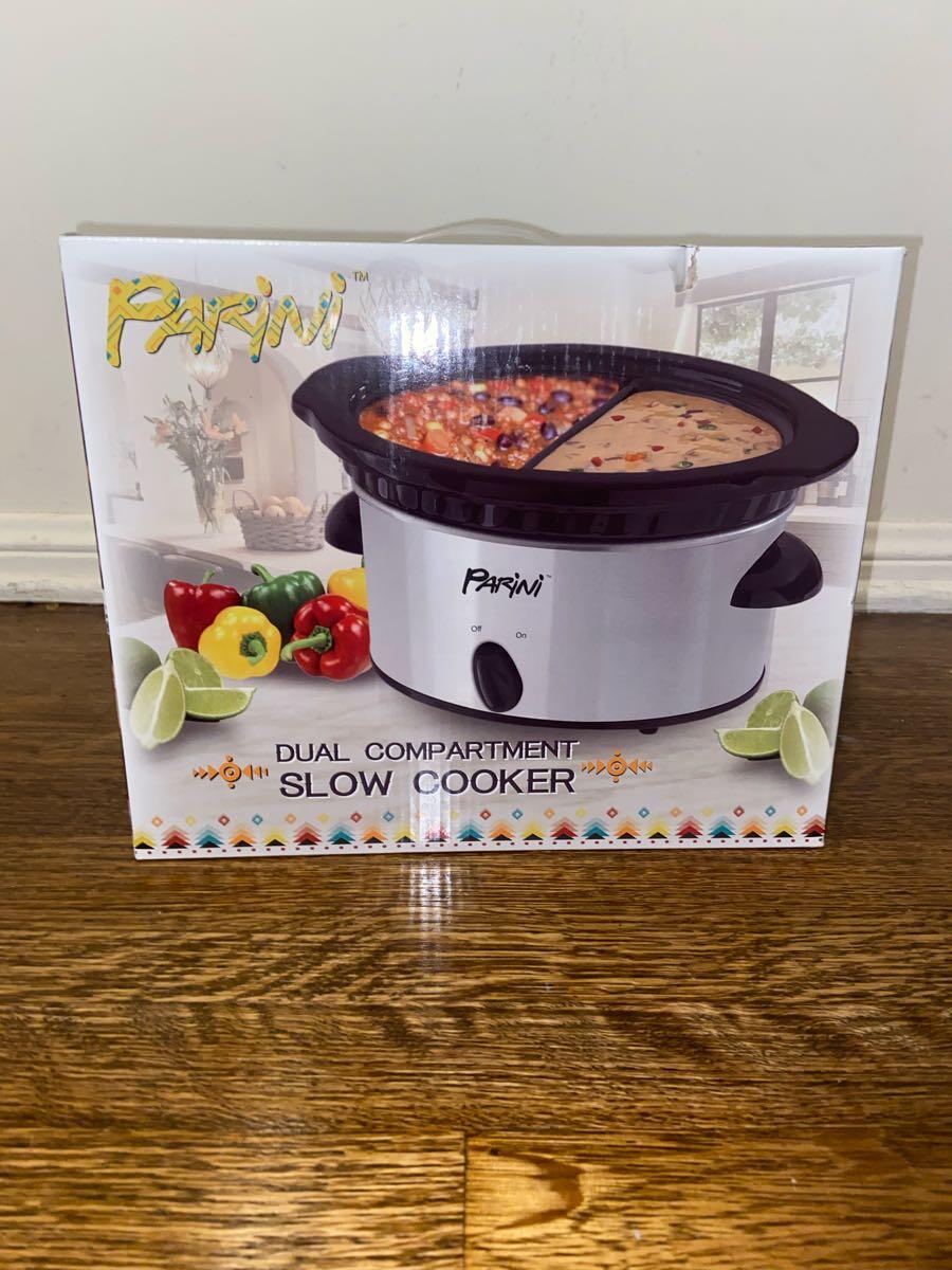 Parini, Kitchen, Parini Dual Compartment Slow Cooker New