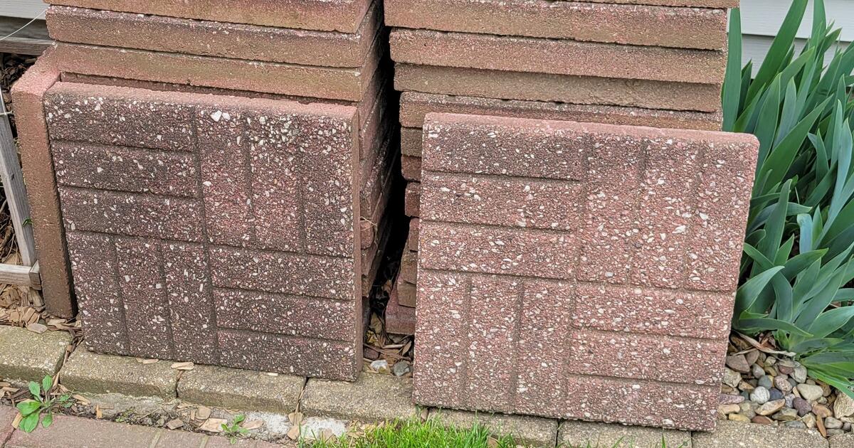Free 18x18 used Patio Pavers for Free in Bloomington, IL For Sale