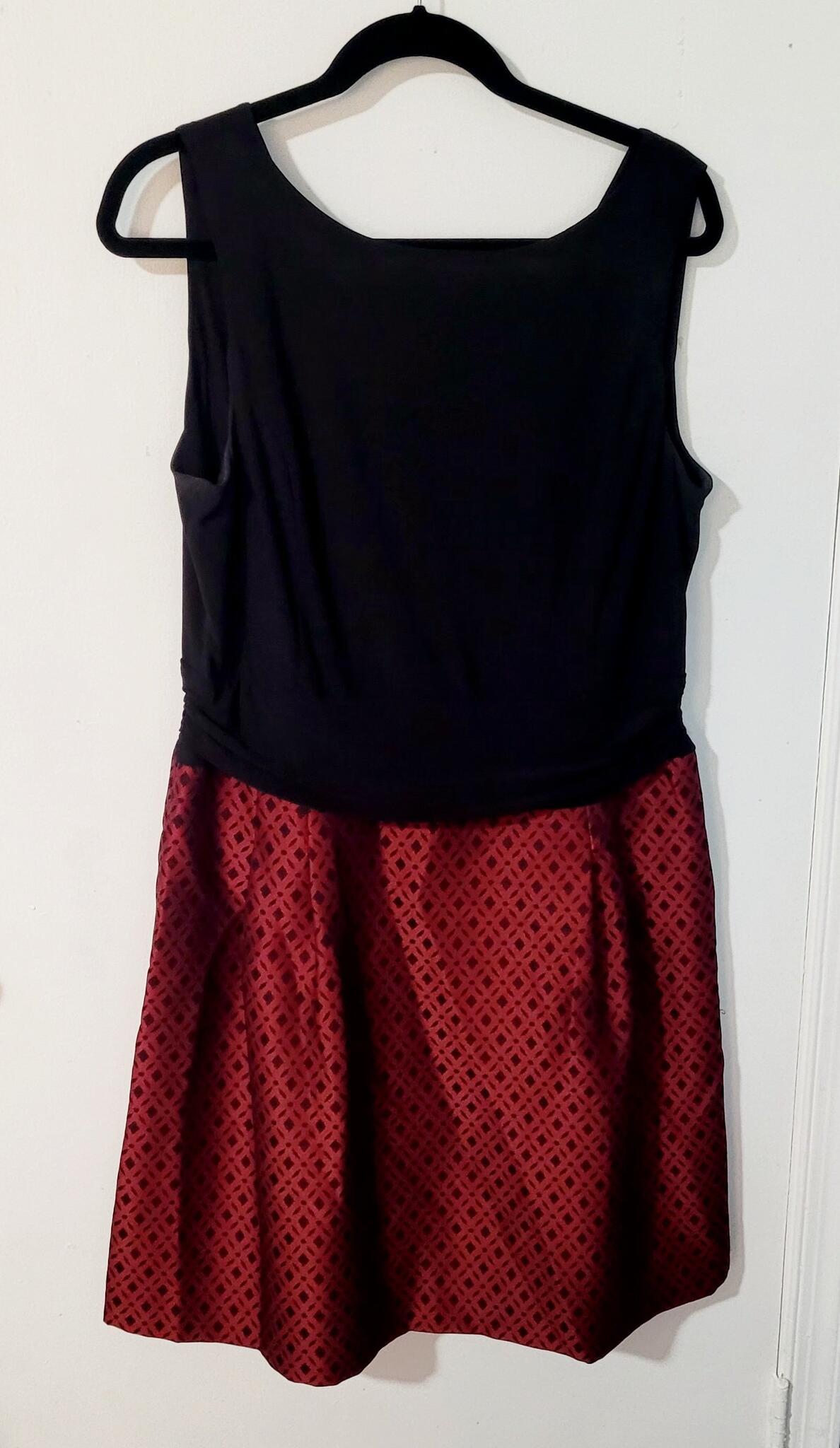 knee length dresses for ladies Erica Square Neck Pleated Midi Dress Red – Girl In Mind main image 0