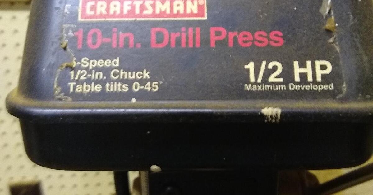 Craftsman 10inch DRILL PRESS...1/2 HP for 100 in Summerville, SC
