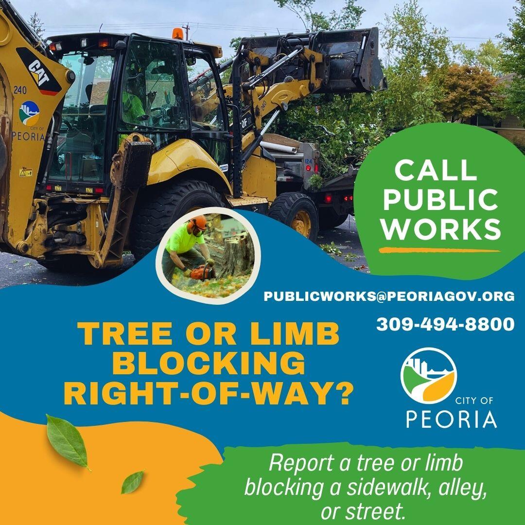 Do you need to report a downed tree or limb that is blocking a street ...
