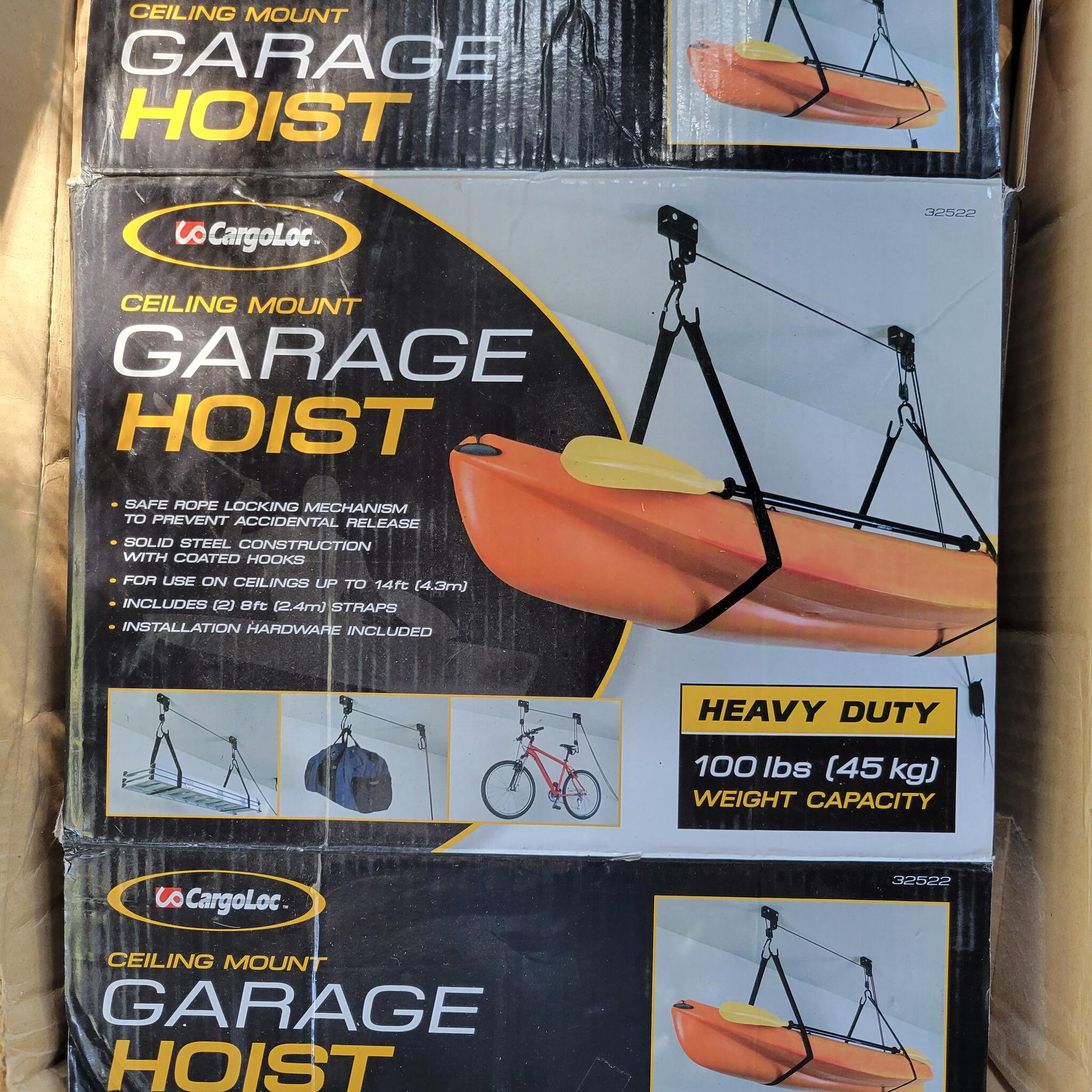 Cargoloc Ceiling Mounted Garage Hoist Instructions Shelly Lighting