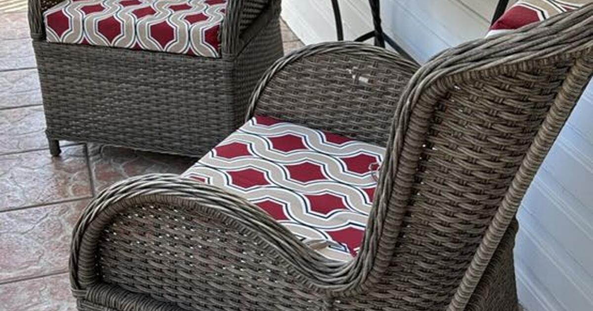 Wicker Patio Chairs with Cushions for $125 in Houston, TX | For Sale & Free — Nextdoor