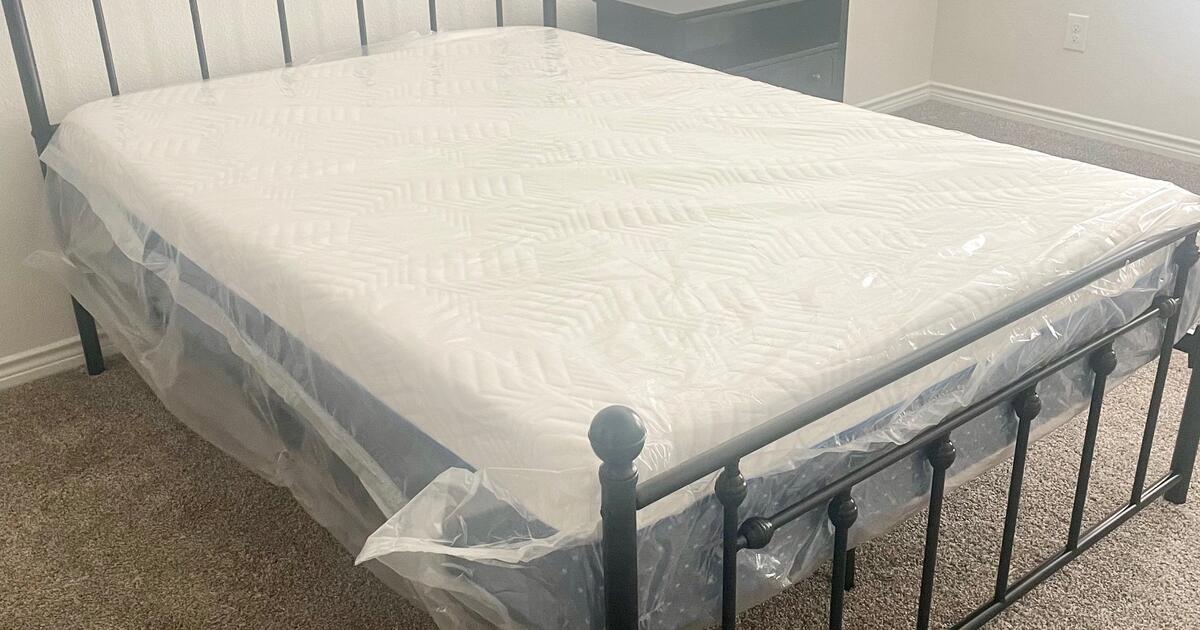 Brand New Full Size Bed and mattress for 300 in Denton, TX For Sale