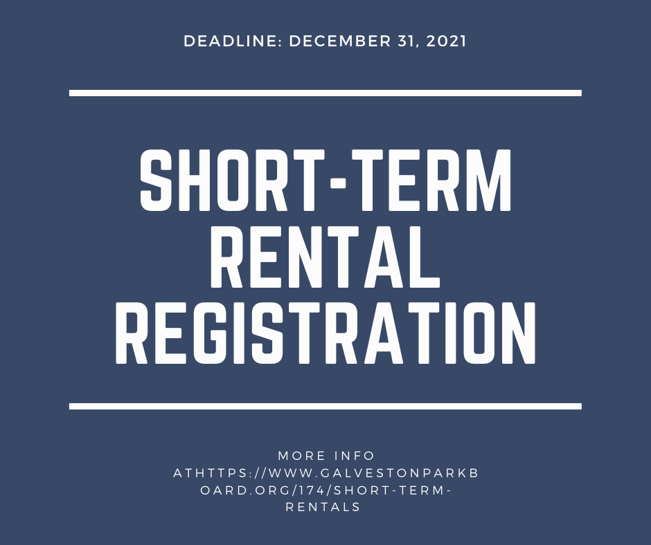 Short-term Rental Registration Deadline Approaching (City Of Galveston ...