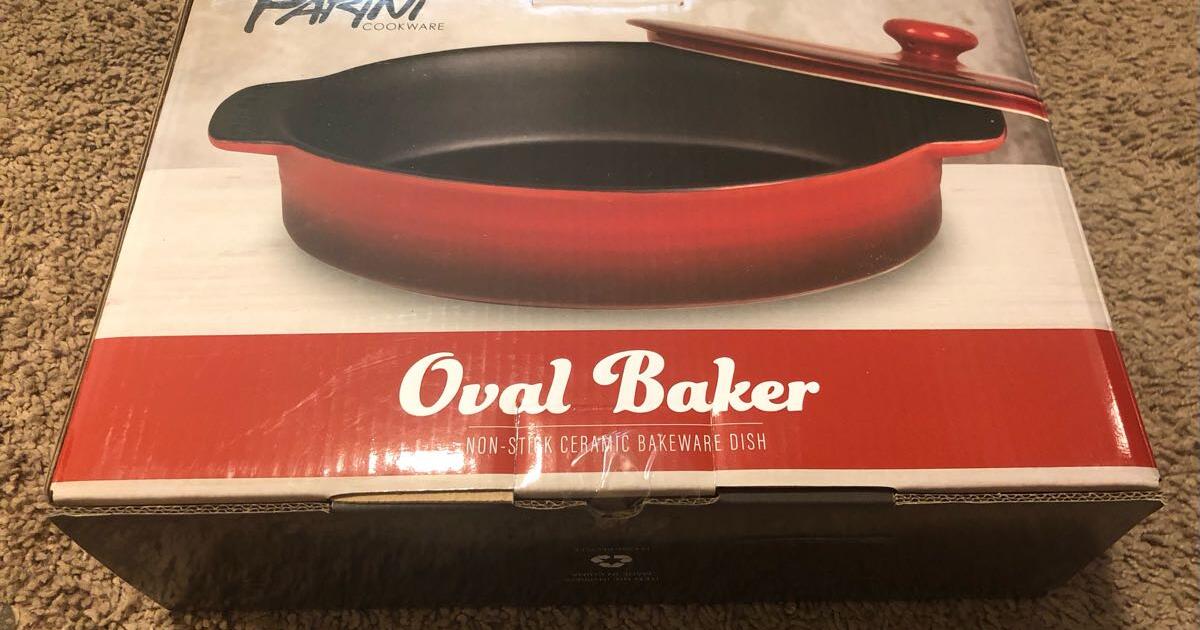 Parini Oval Baker NonStick Ceramic Bakeware Dish for 20 in Sacramento
