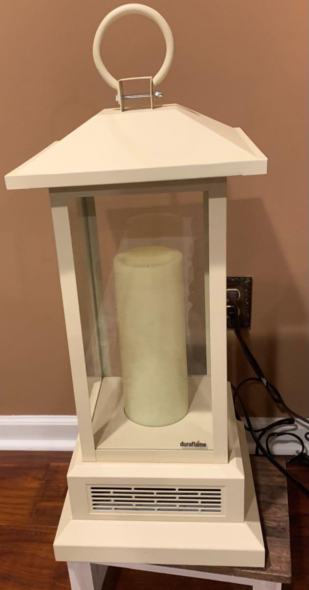 Duraflame Cream Metal Electric Lantern With Infrared Heat For $65 In  Southampton, PA | For Sale u0026 Free — Nextdoor