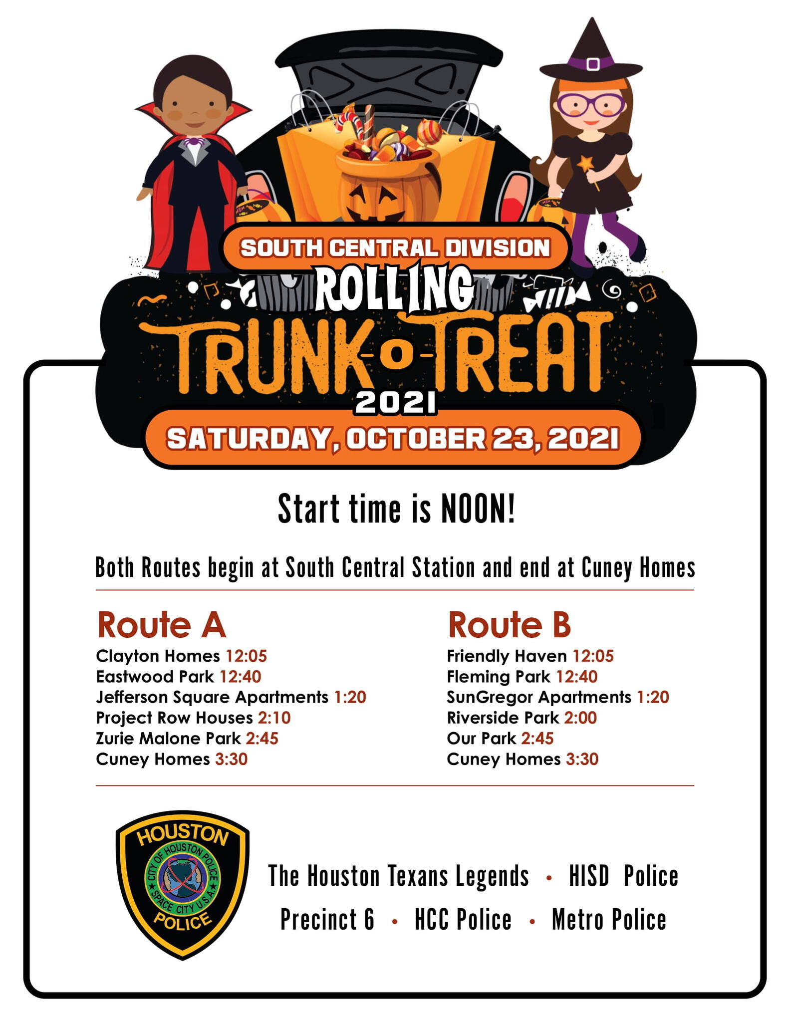 Halloween Trunk or Treat (Houston Police) — Nextdoor — Nextdoor