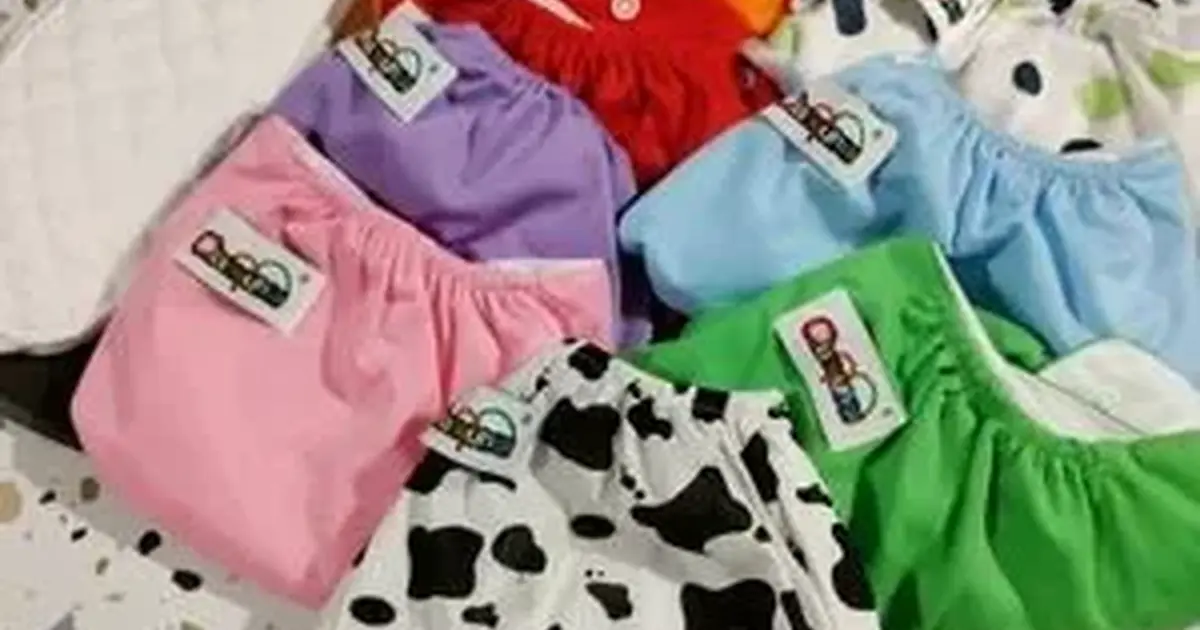 New Washable Diapers, Multisized with inserts, 10 covers. for 55 in