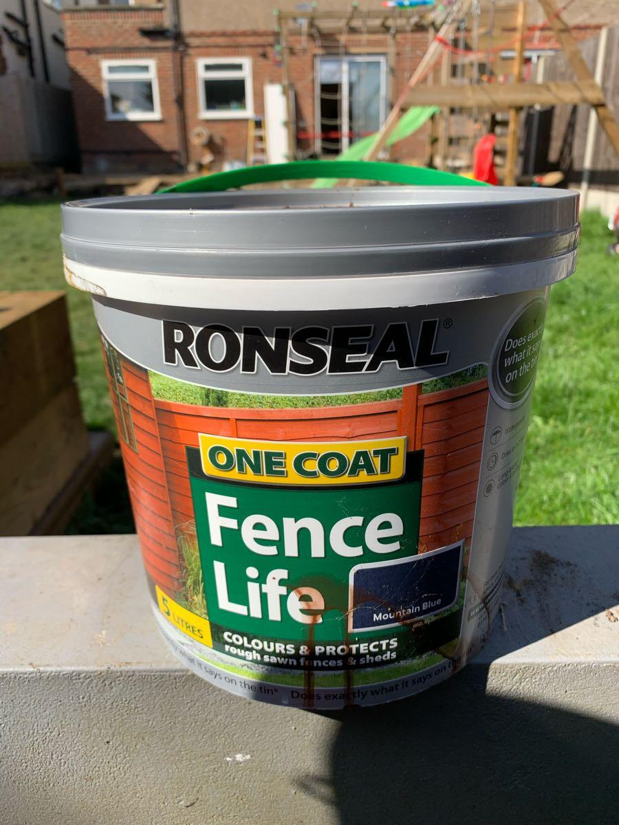 ronseal one coat fencelife mountain blue