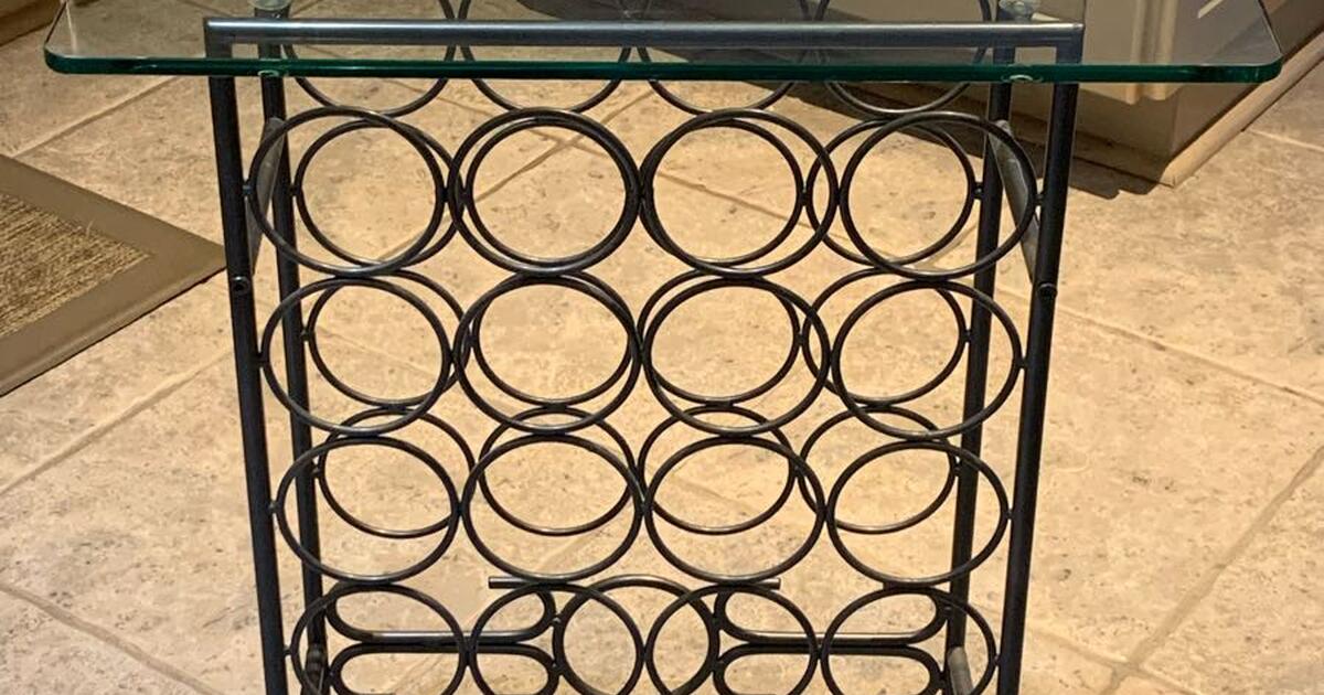 Glass top wine rack table for 25 in Duluth, GA For Sale & Free